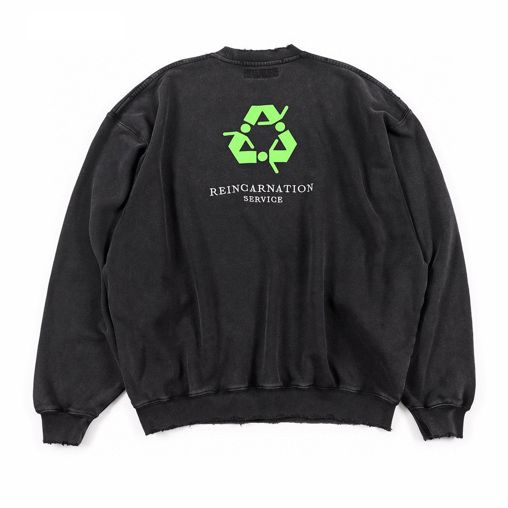 Vetements Letter Print Pullover Sweatshirt Ngvp #6725