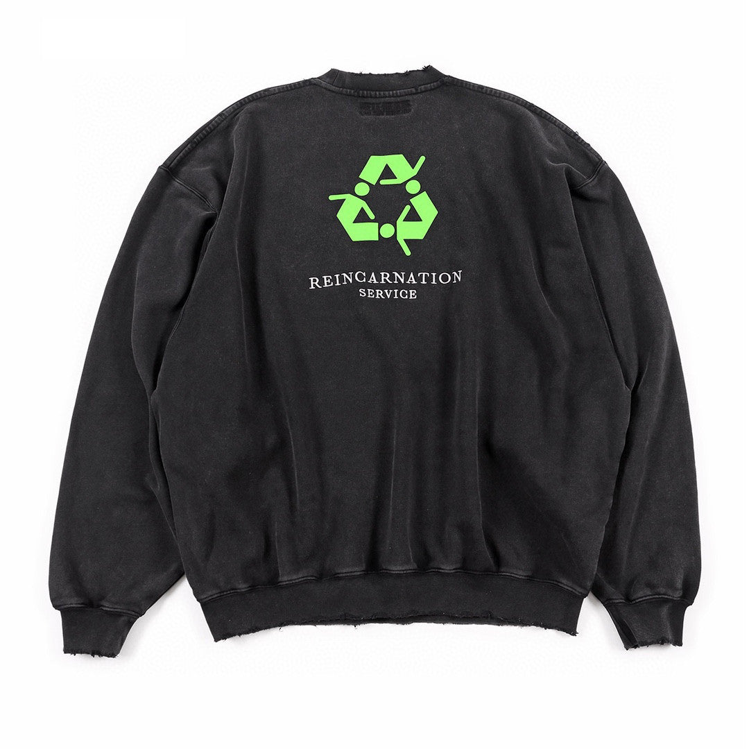 Vetements Letter Print Pullover Sweatshirt Ngvp #6725