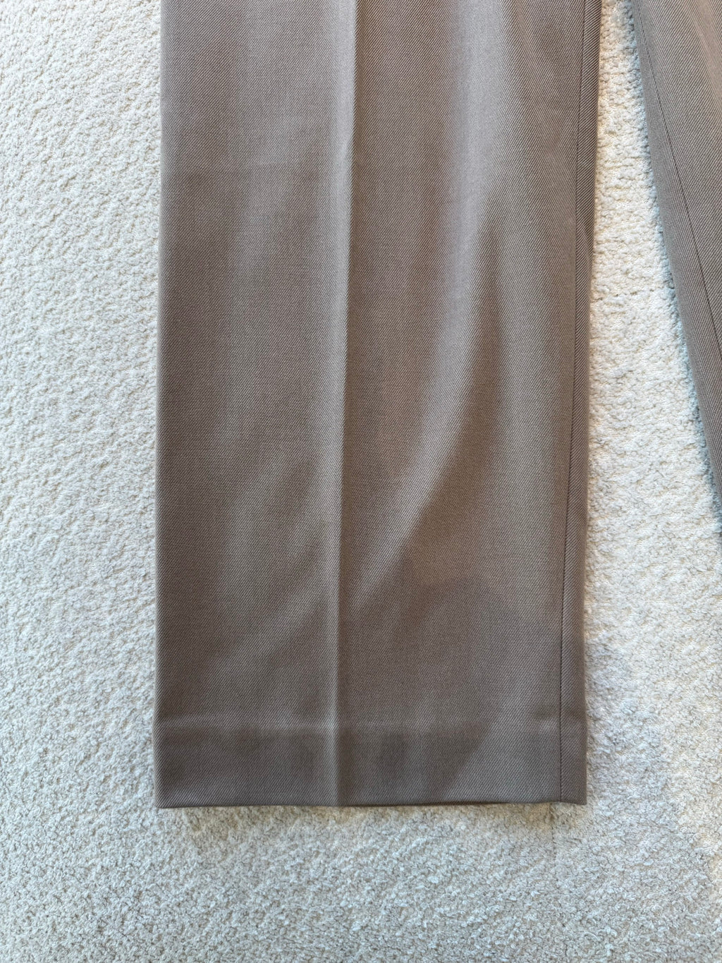 Loewe Belted Trousers in Wool Brown #334790