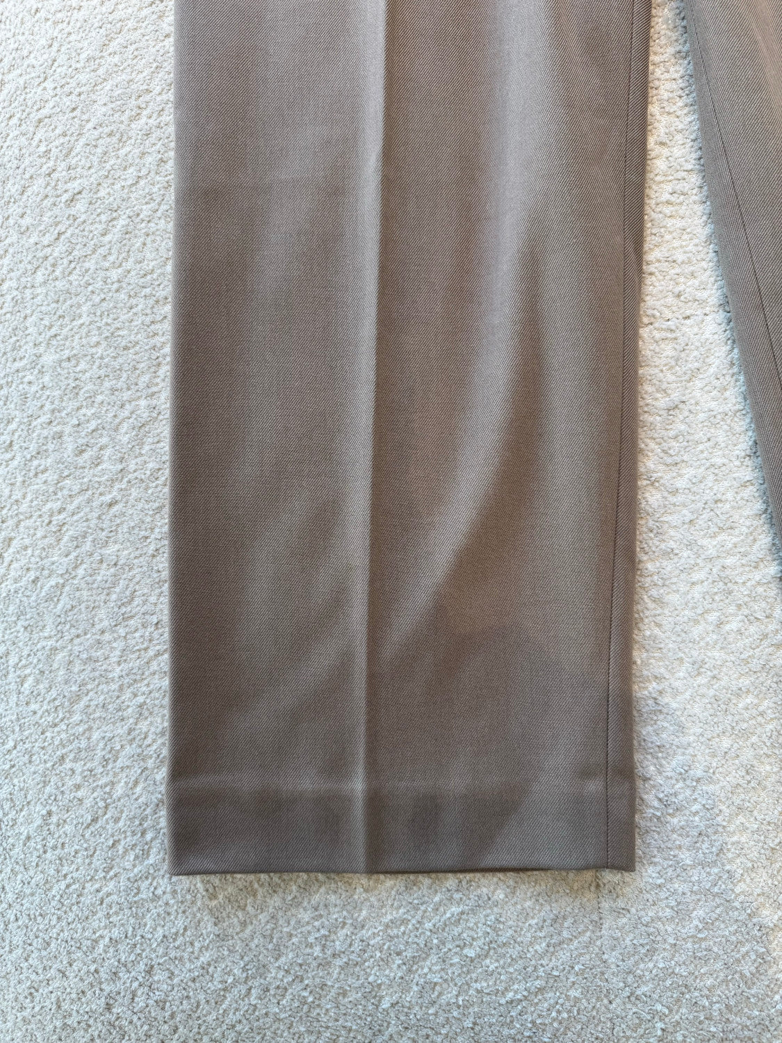 Loewe Belted Trousers in Wool Brown #334790