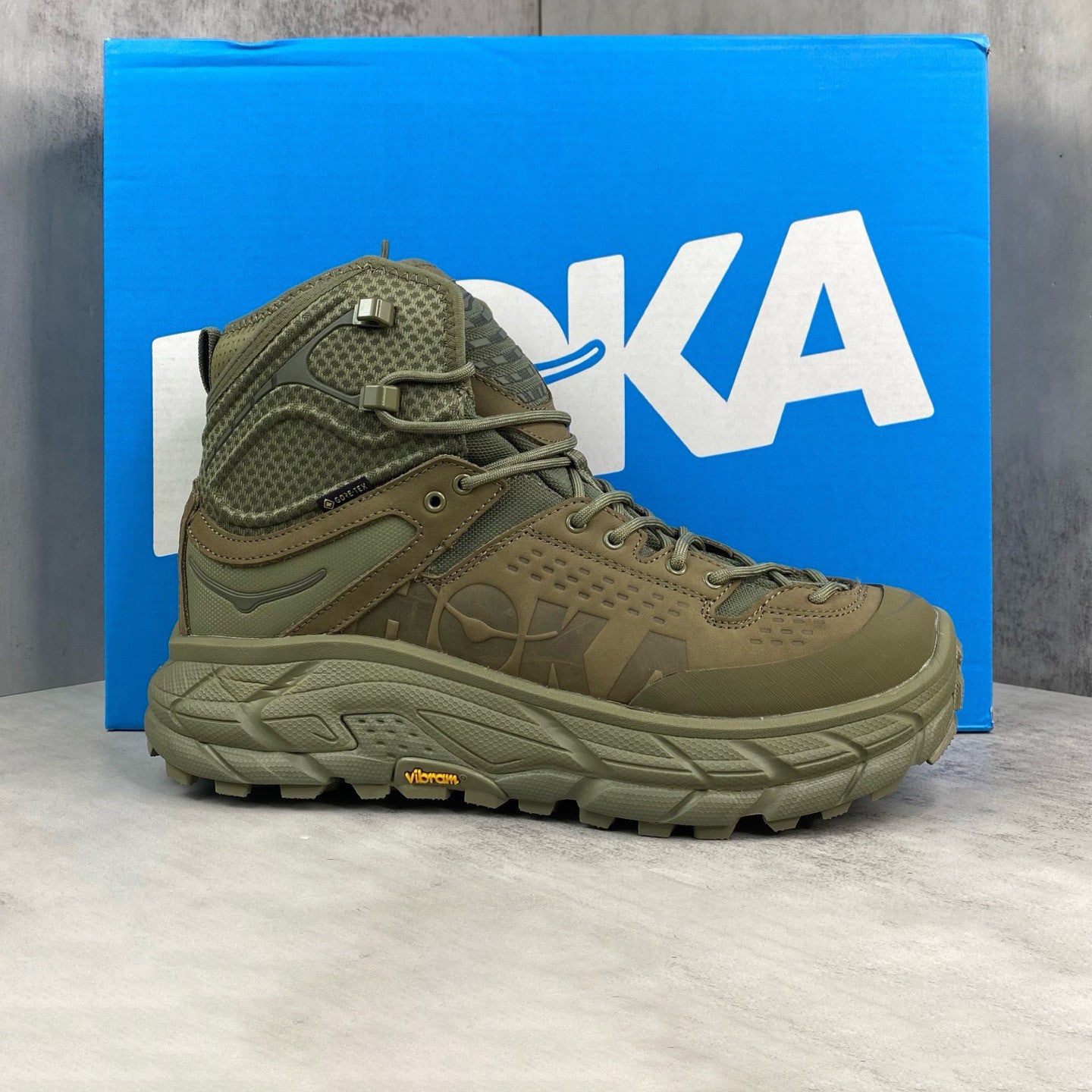 Hoka Men's Spring/Fall Fashion Casual Round Toe Lace Up Slip Resistant Durable Thick Sole High Top Outdoor Sneakers Shoes #79266
