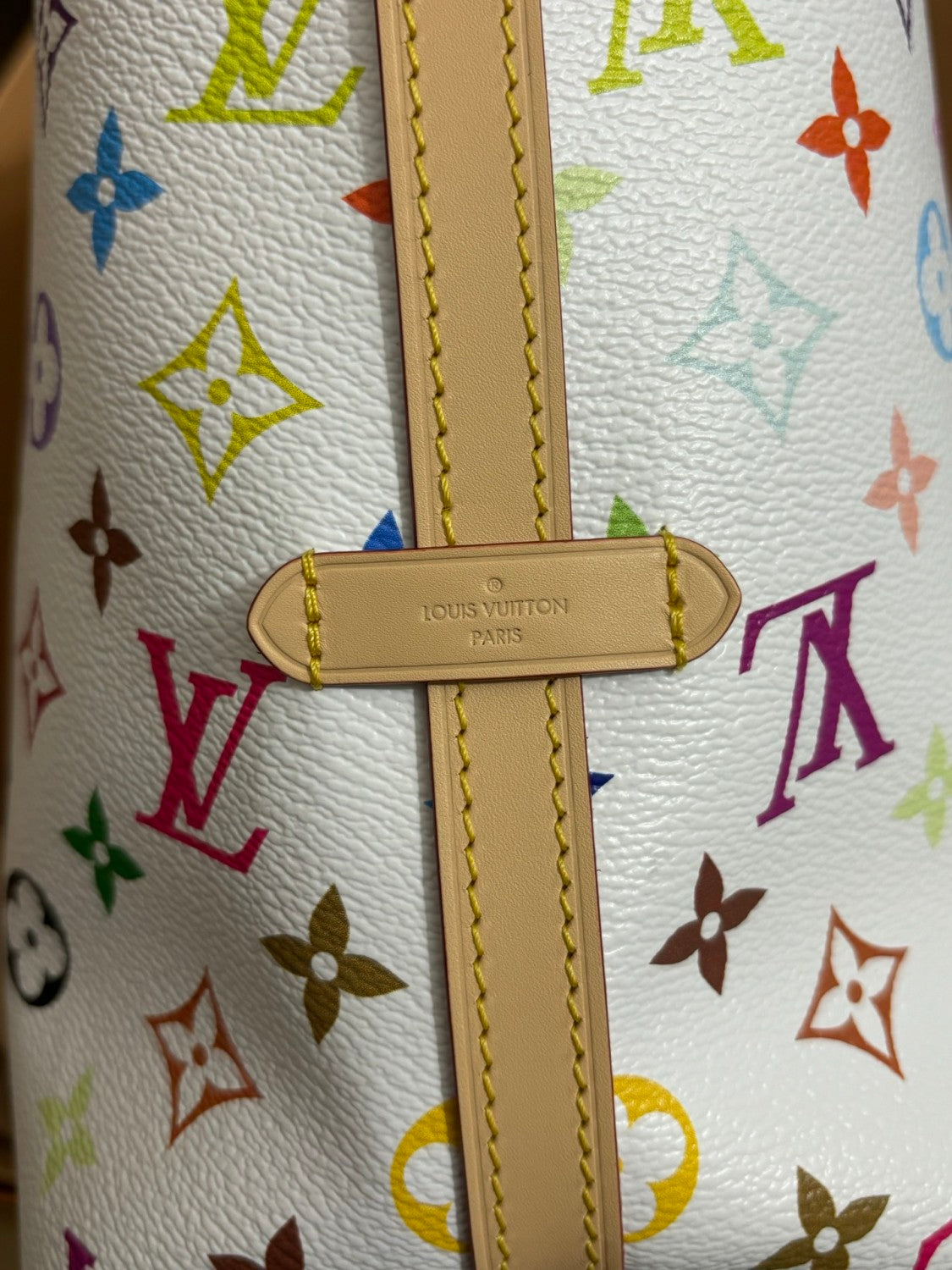 Louis Vuitton LV x TM CARRYALL Women's Detachable Adjustable Shoulder Strap Colorful Logo Printed Coated Canvas Tote Shoulder Bag Bags #75465
