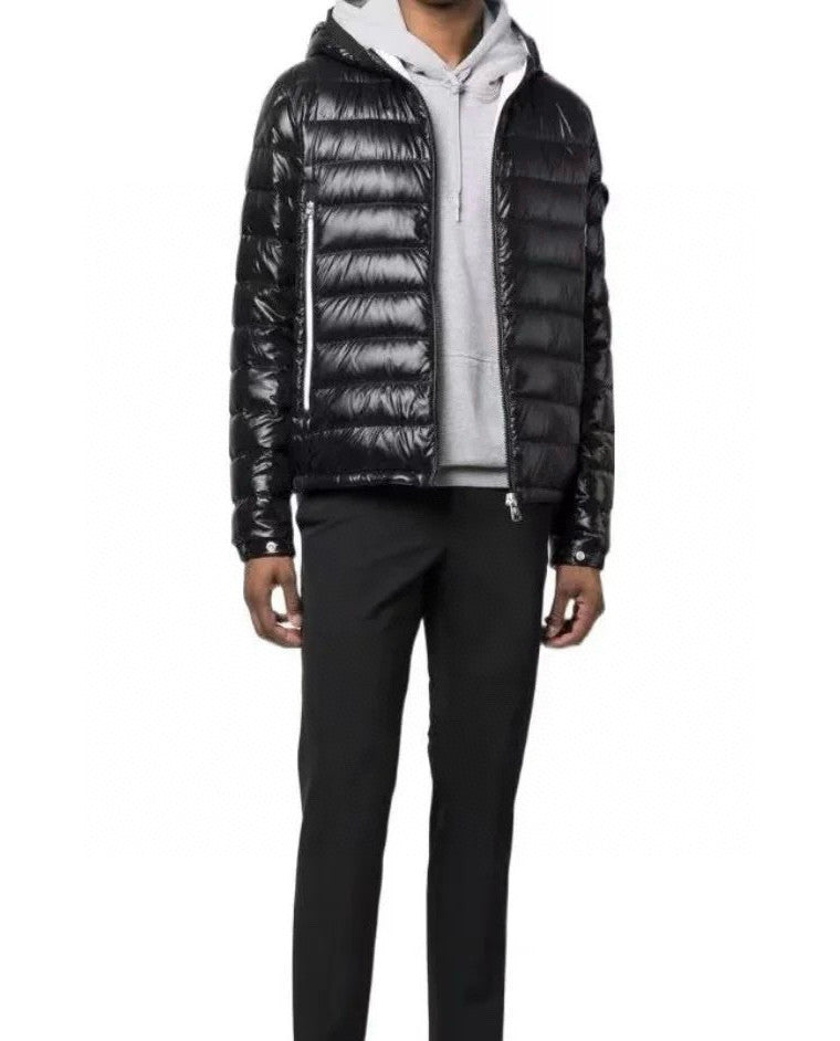 Moncler Men's Winter Fluffy Casual Zip Hooded White Goose Puffer Down Jacket #97719