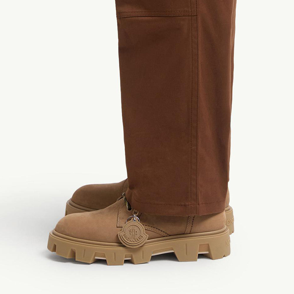 Moncler Black Peak City Nubuck Suede Lace-Up Boots #336113