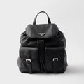PRADA Black Medium Leather Backpack #383384