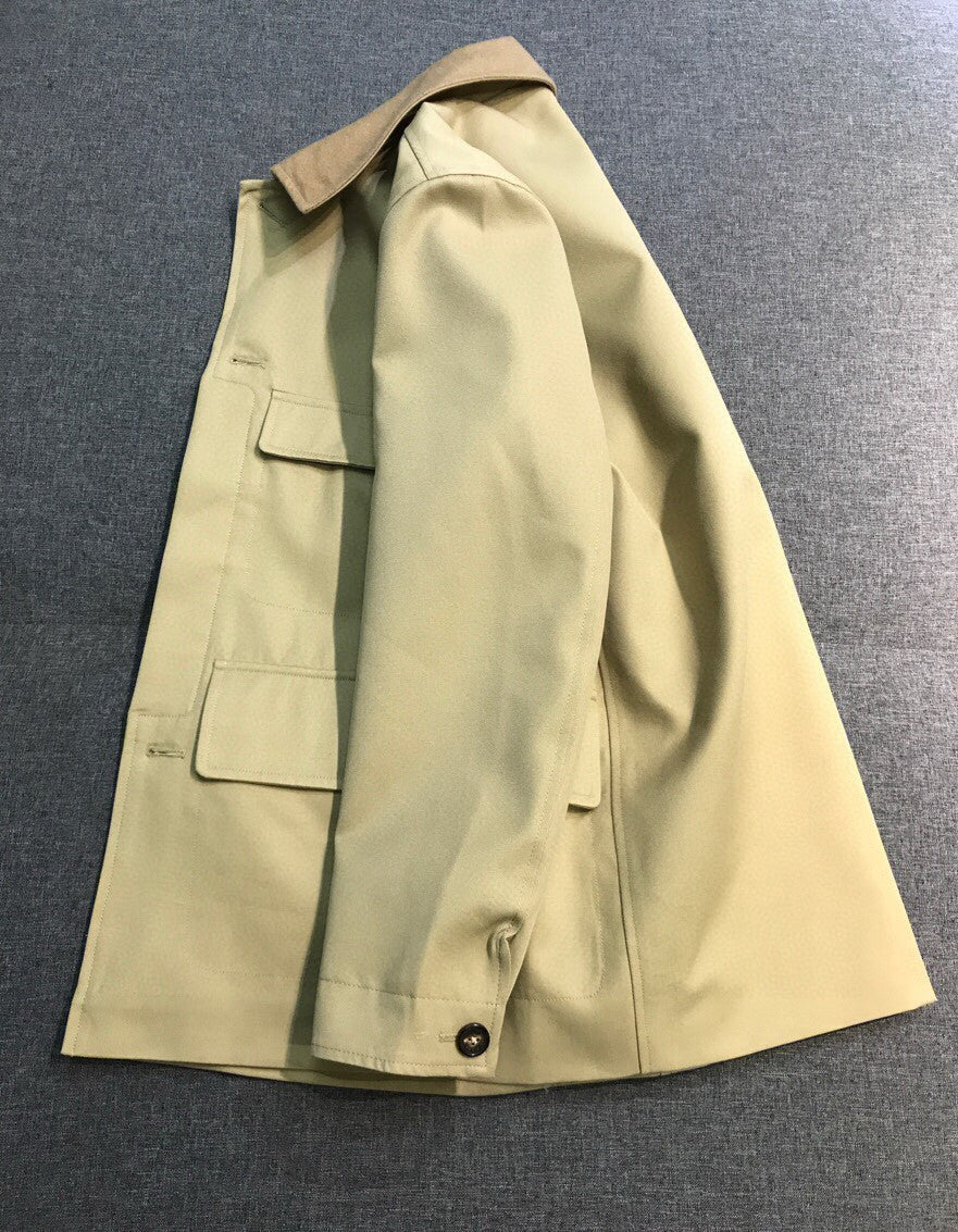 Loro Piana Men's Fall And Winter High-end Business Casual Trench Coat Jacket Lapel Single-breasted Cotton Trend Jacket Ngvp #2483