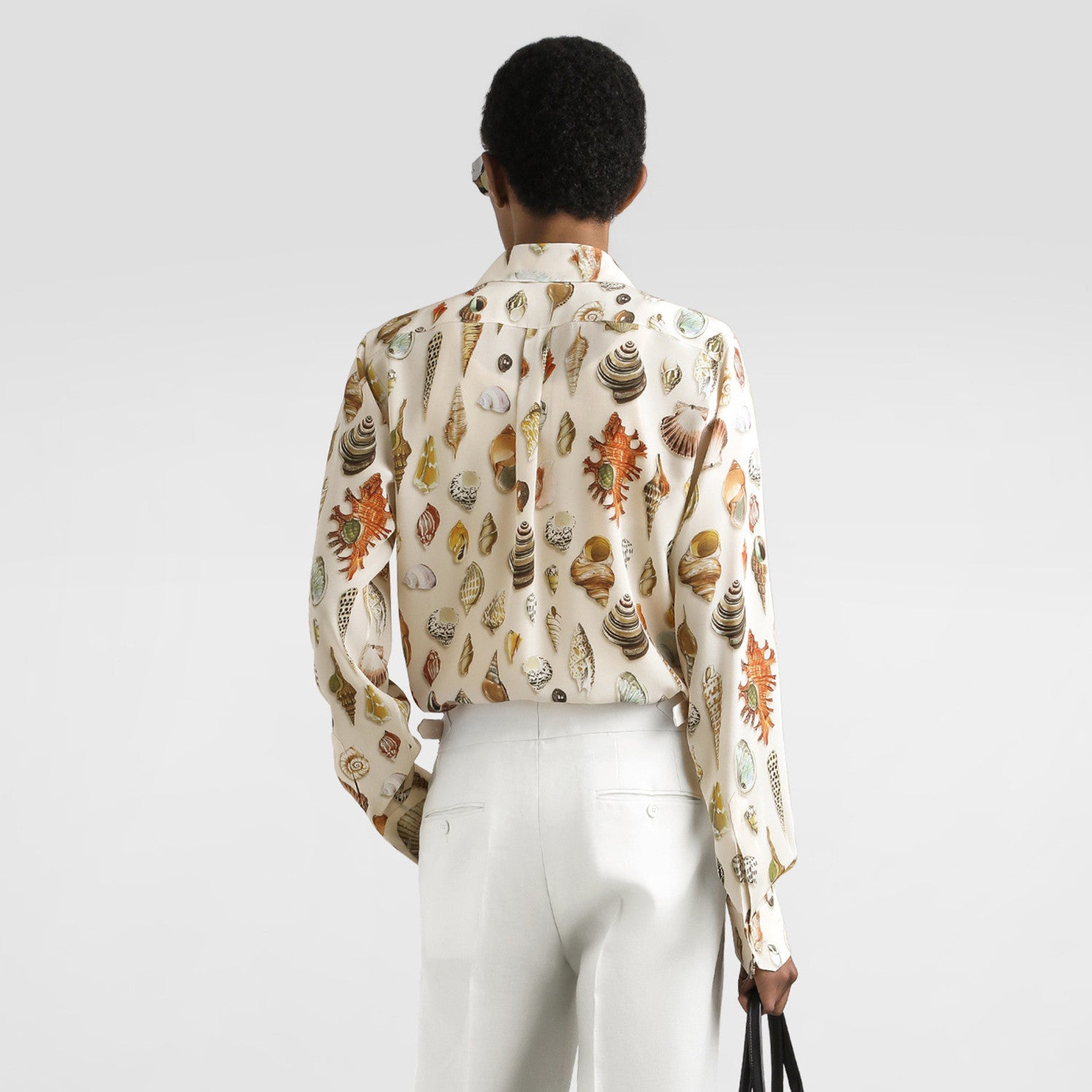 Dolce&Gabbana Shell Printed Silk Martini Shirt Men's Spring And Summer Long Sleeve Single Breasted Fashion Elegant Casual Shirt Ngvp #1978