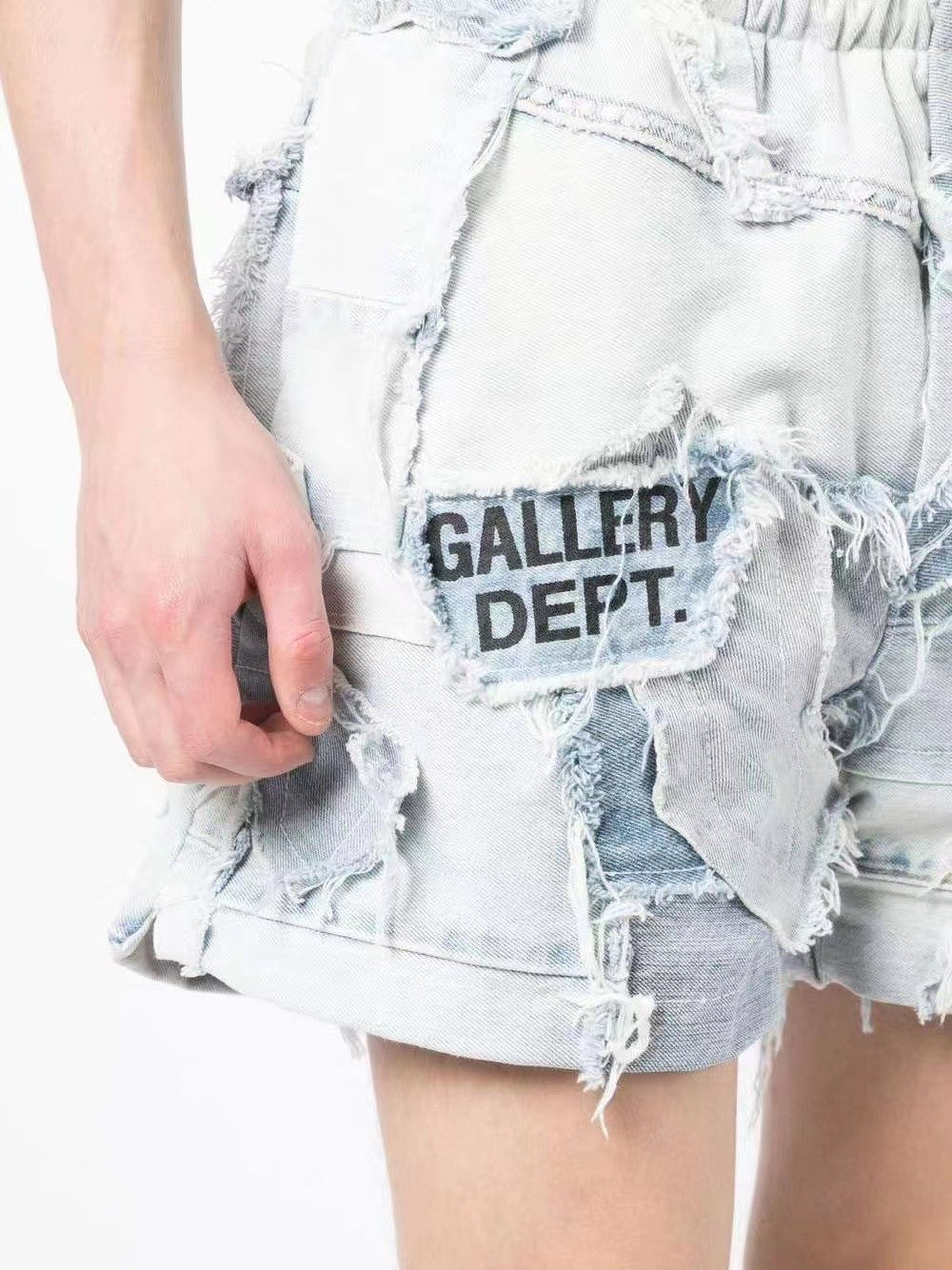 Gallery Dept Men's Women's Four Seasons Vintage Old Spliced Shorts Casual High Street Gradient Jeans Pants Ngvp #8627