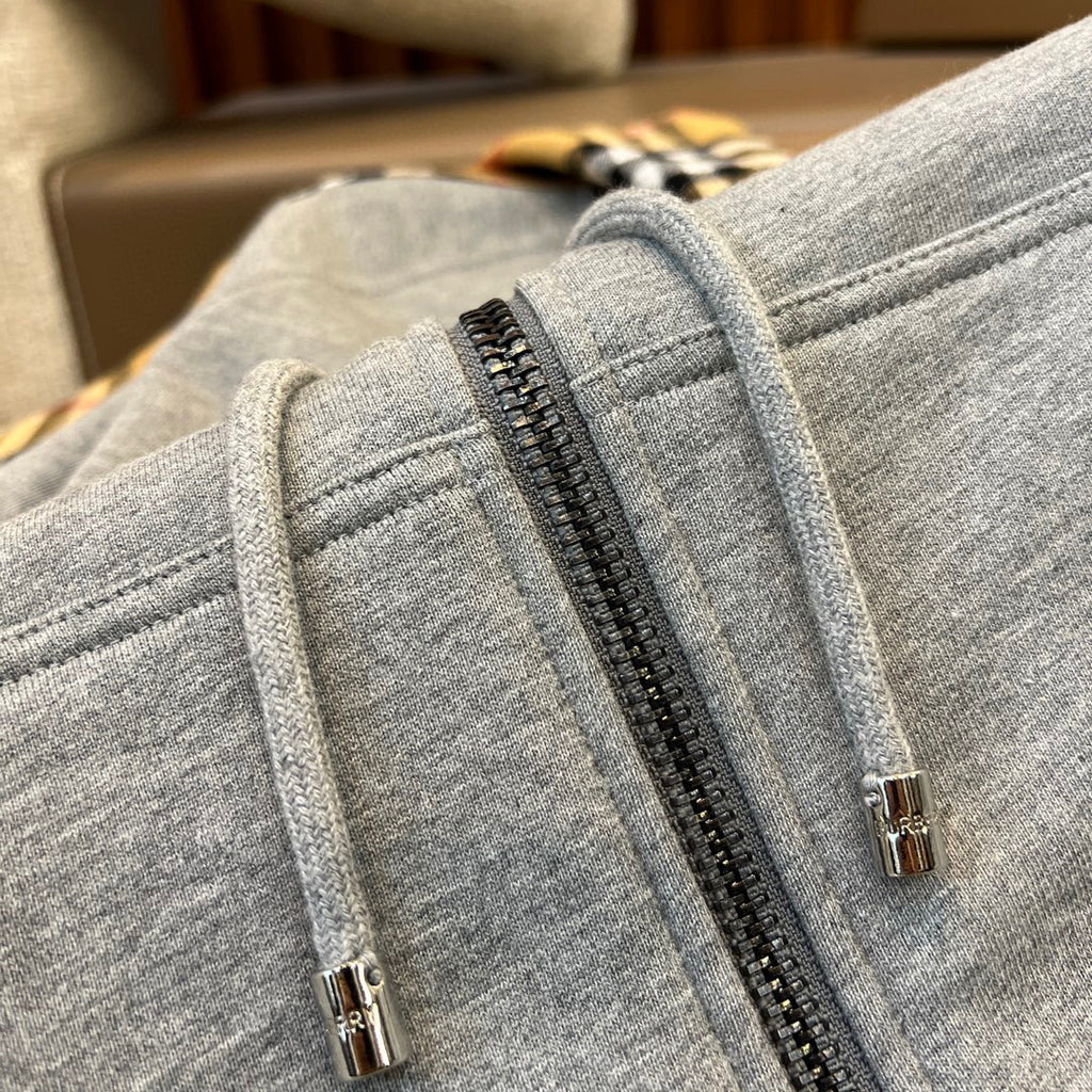 Burberry Men's Fall Plaid Zipper Hooded Sweatshirt Jacket #97312