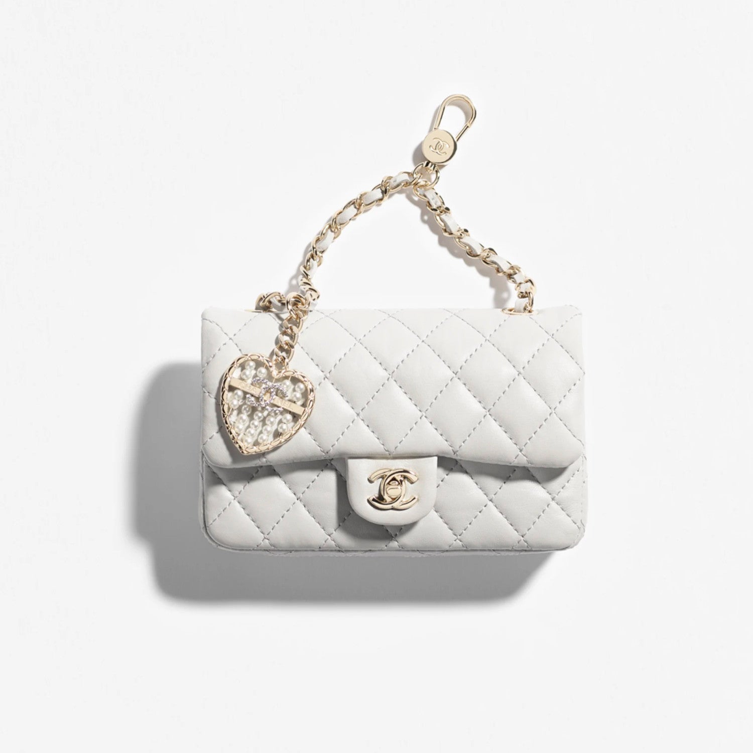 Chanel Women's Solid Color Chain Strap Flap Leather Mini Pendant Bag Bags AP4760-B21223-U0509 #77494