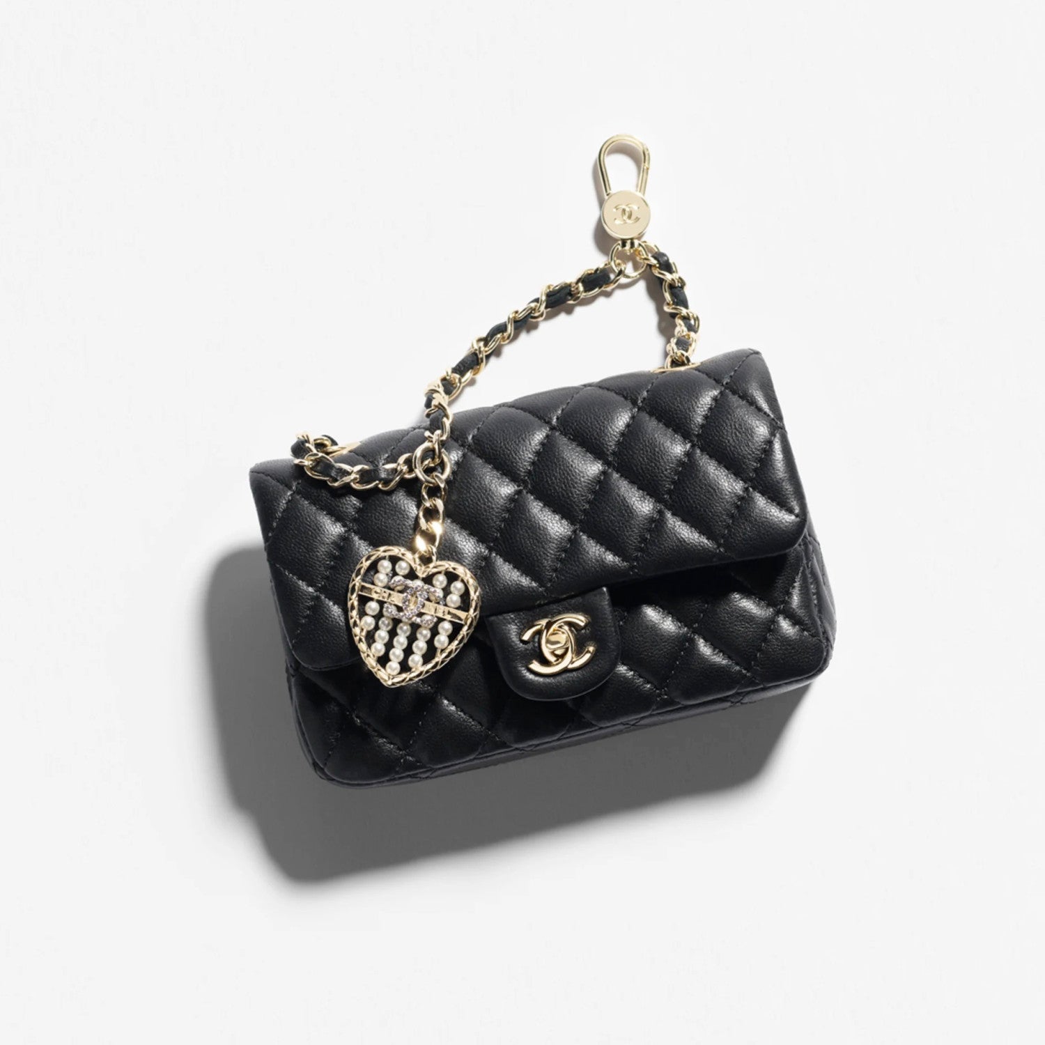 Chanel Women's Solid Color Chain Strap Flap Leather Mini Pendant Bag Bags AP4760-B21223-U0509 #77494