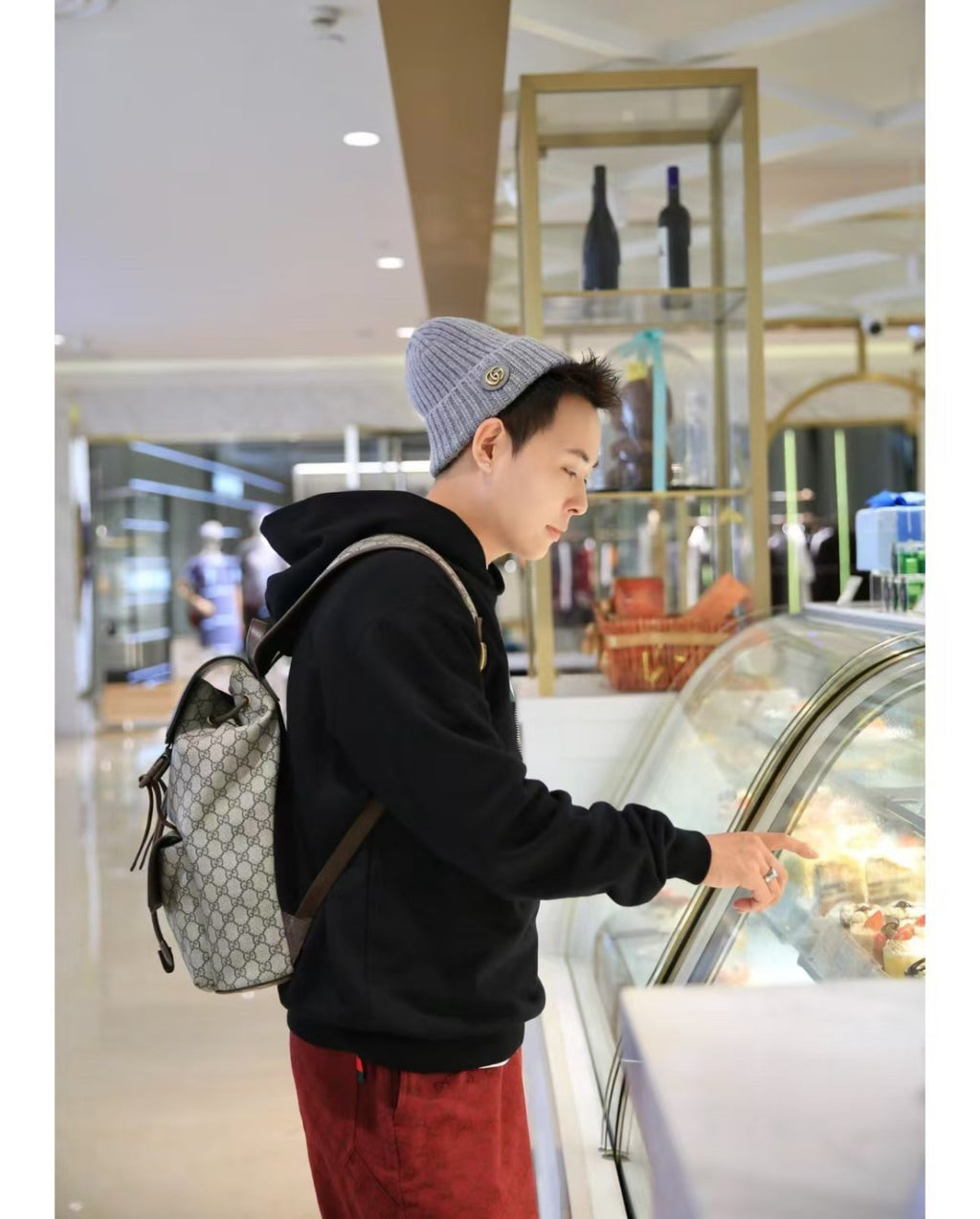 Gucci Cotton Jersey Hooded Sweatshirt Men'S Spring Autumn Fashion Pullover Hoodie Black Logo Print Hooded Sweatshirt #81152
