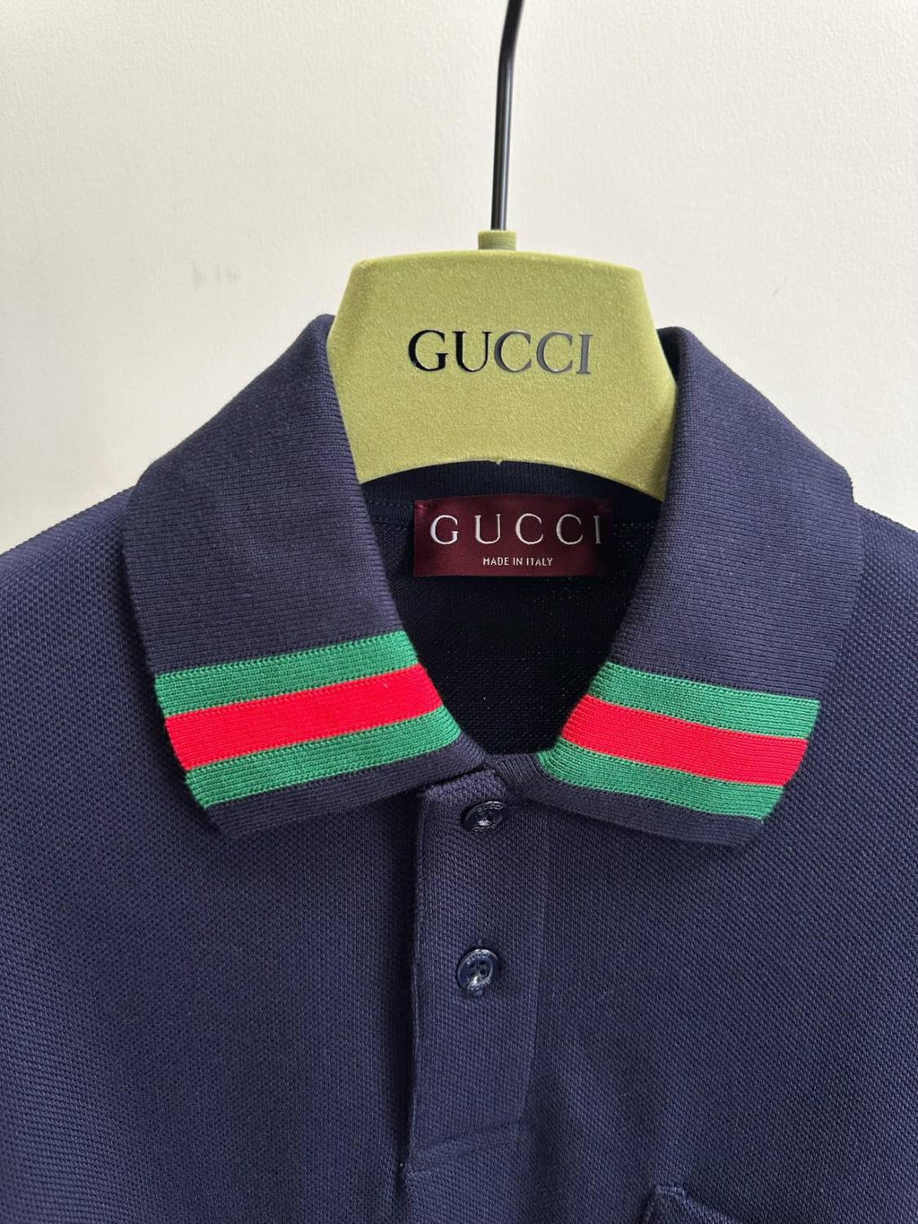 Gucci Men's Summer Solid Color Cotton Short Sleeve With Mesh Fit Casual Polo Shirt #71461