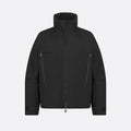 Dior And Lewis Hamilton Parker Coat Men's Fall And Winter Hooded Zipper Black Jacket Fashion Trend Logo Short Jacket #81418