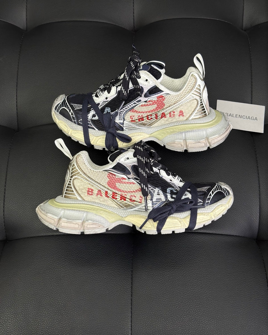 Balenciaga Men's 3xl Split Logo Sneaker #376545