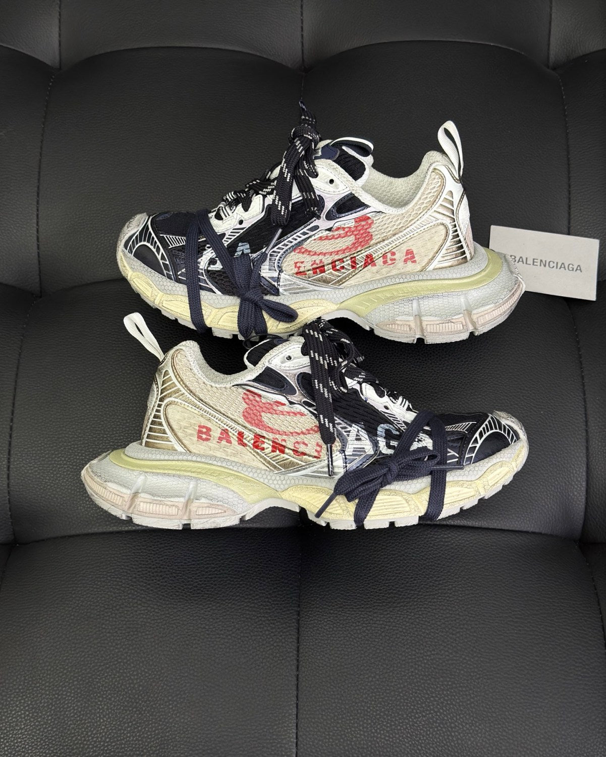 Balenciaga Men's 3xl Split Logo Sneaker #376545