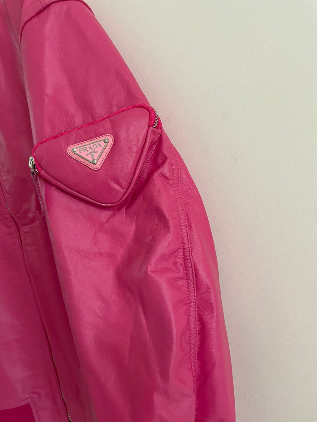 Prada Baseball Jacket Jacket Leather Jacket #21967
