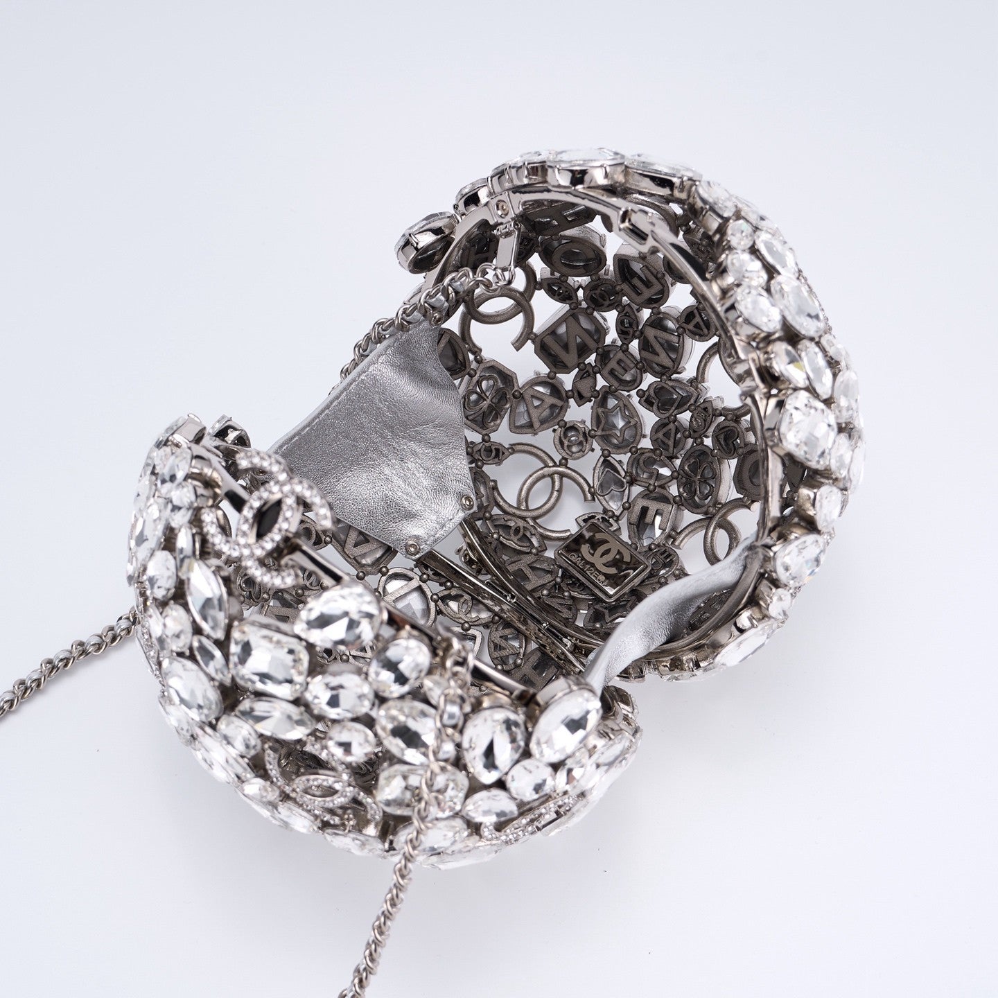 Chanel Women's Crystal Diamond Spherical Chain Single Shoulder Evening Bag Bags #77237