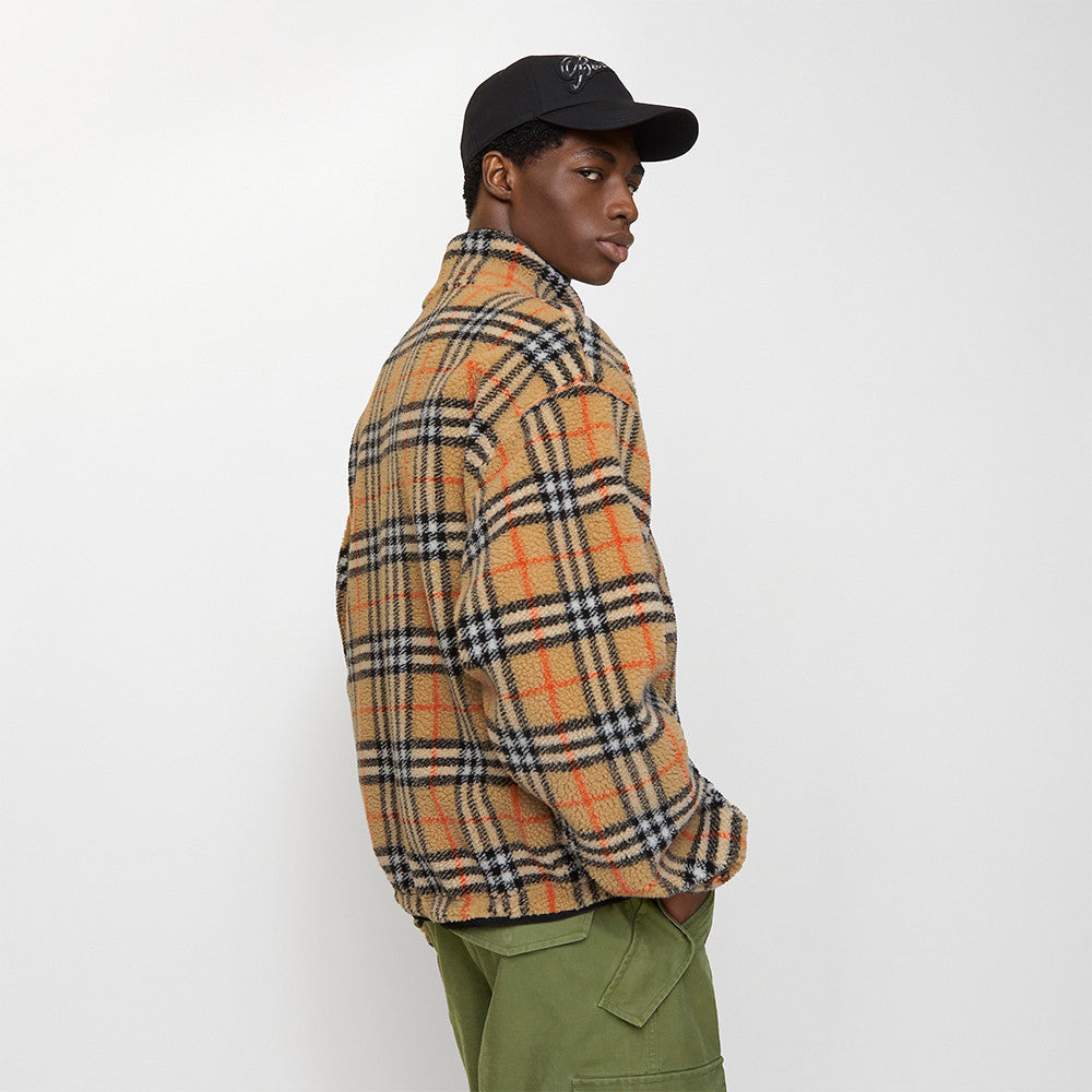 Burberry Check Wool Cashmere Blend Fleece #336391