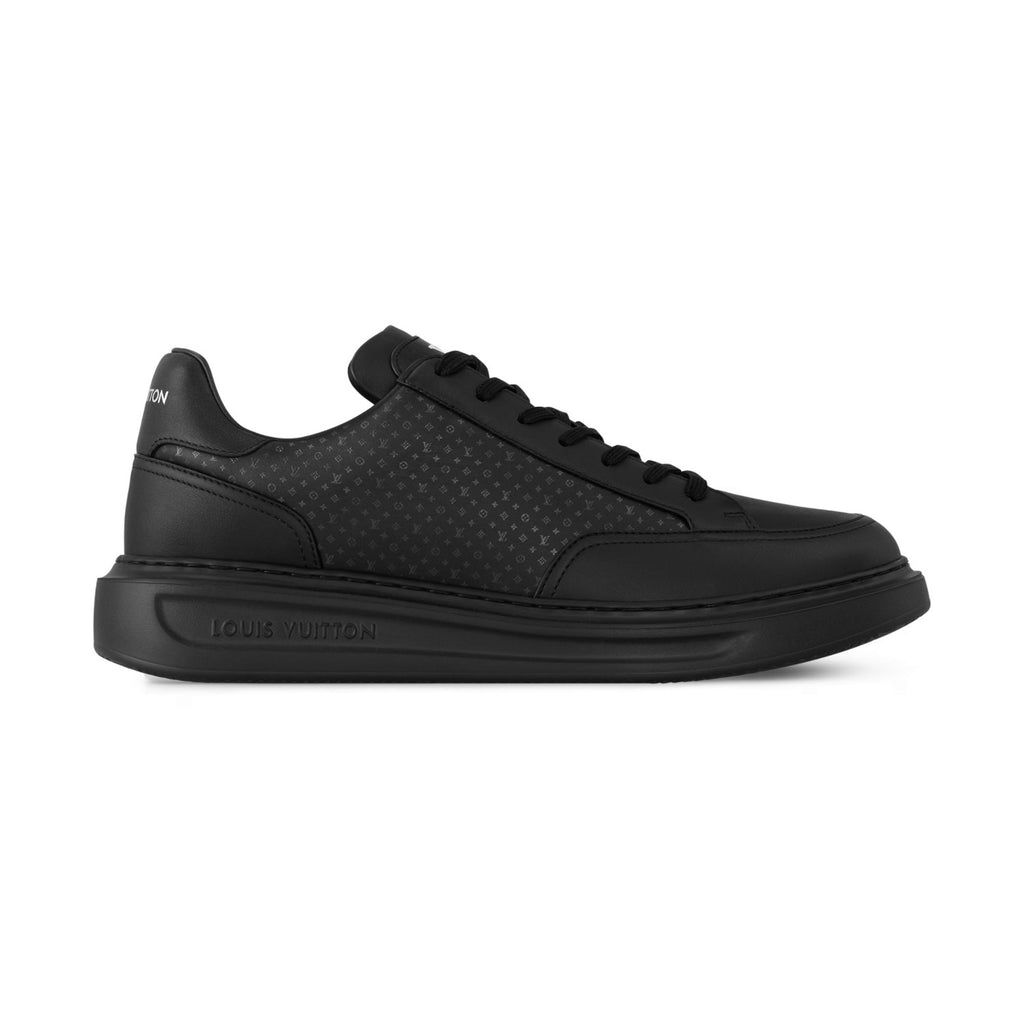 Louis Vuitton BEVERLY HILLS Men's and Women's Spring/Summer Fashion Casual Round Toe Lace-Up Solid Color Denim Leather Fabric Casual Shoes Sneakers Shoes #78446