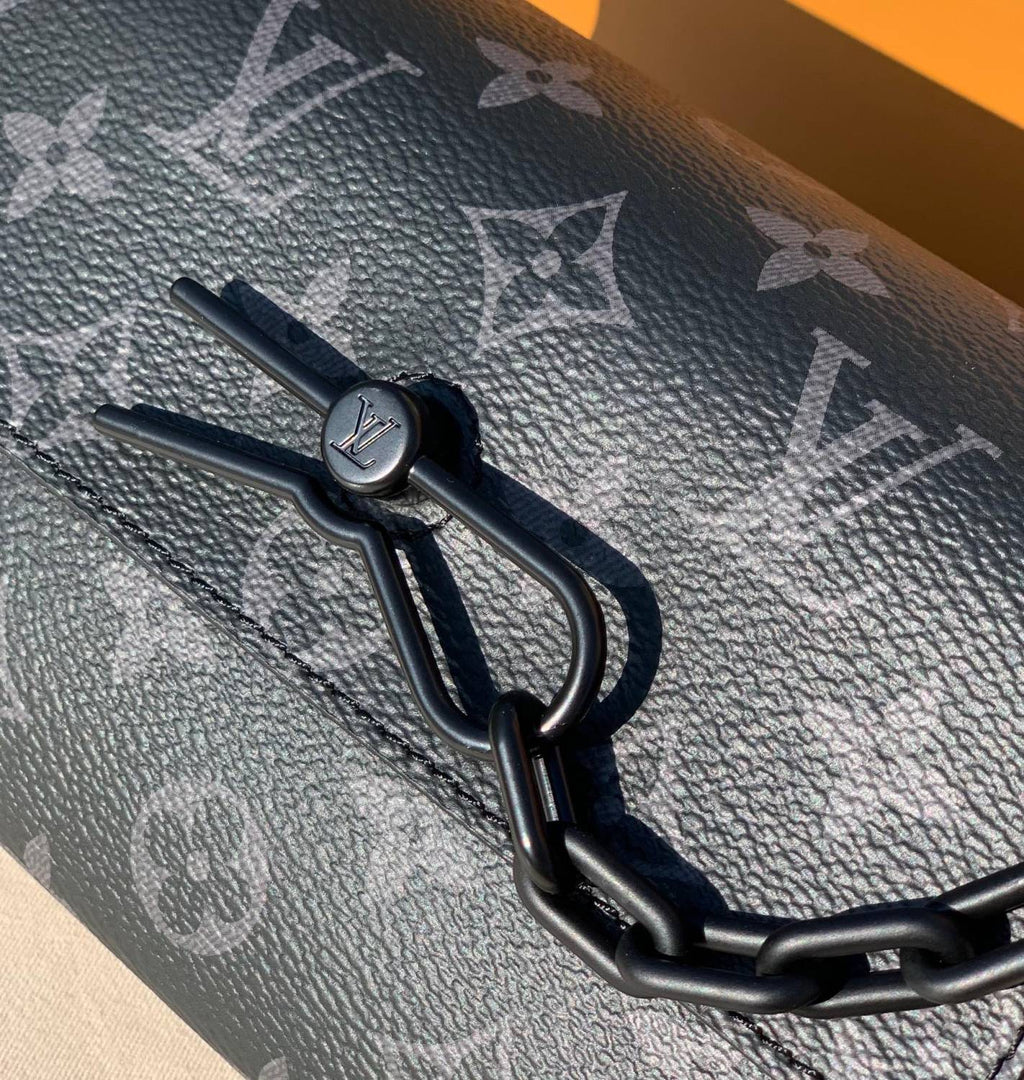 Louis Vuitton Steamer Men's Solid Color Classic Letter Printed Buckle Adjustable Shoulder Strap Coated Canvas with Cowhide Trim Shoulder Crossbody Bag Bags #75369