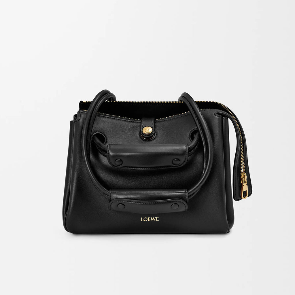 Loewe Madrid Women's Solid Color Letter Logo Gold Hardware Cowhide Handbag Shoulder Bag Bags #77356