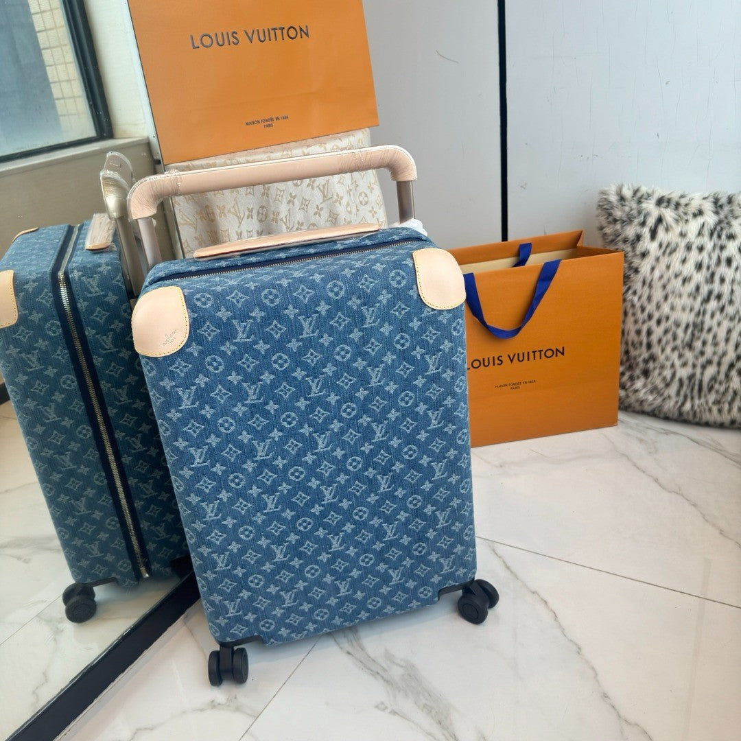 Louis Vuitton Horizon 55 Damier Azur Canvas Travel Bags and Rolling Luggage Fashion Luggage Box Bag Bags N40910 #84359A