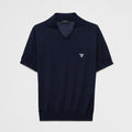 Prada Men's Summer Solid Color Logo Embroidery Knitted Cashmere Short Sleeve Polo Shirt T-Shirt #74954