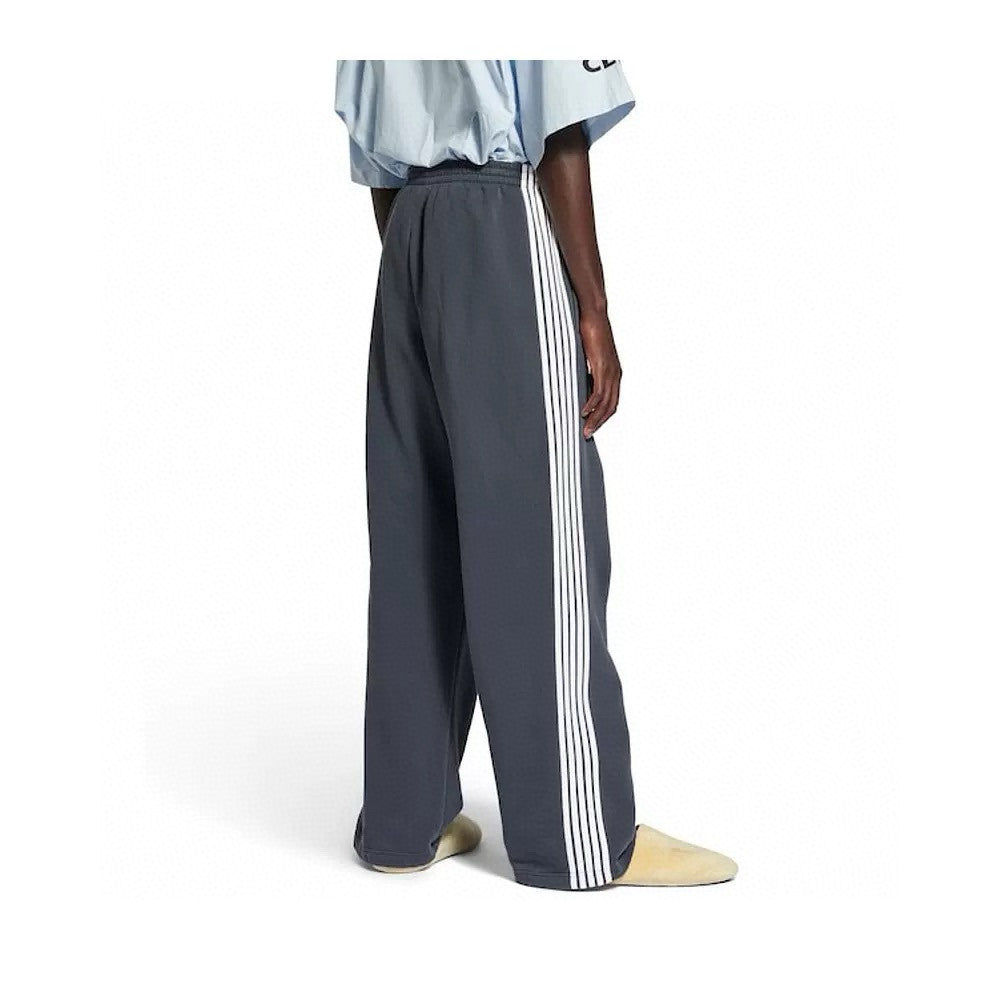 Balenciaga Men's Logo Double-Ring Embroidered Stripe Solid-Color All-Season Athletic Pants Retro Casual Elastic Waist Loose Straight-Leg Trousers Pants #335102