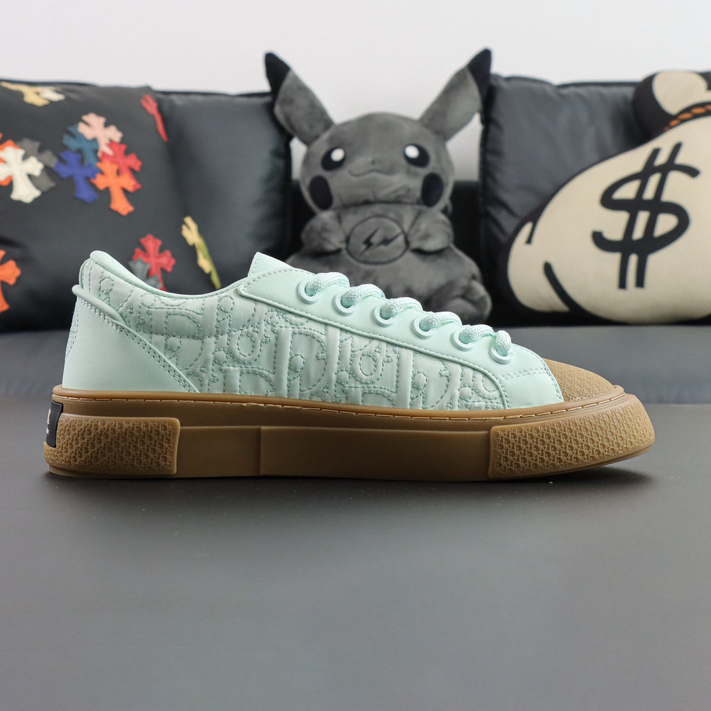 Dior STONE ISLAND x DIOR Men's And Women's Spring/summer Fashion Casual Round-toe Lace-up Low-top Sneakers Shoes #78179