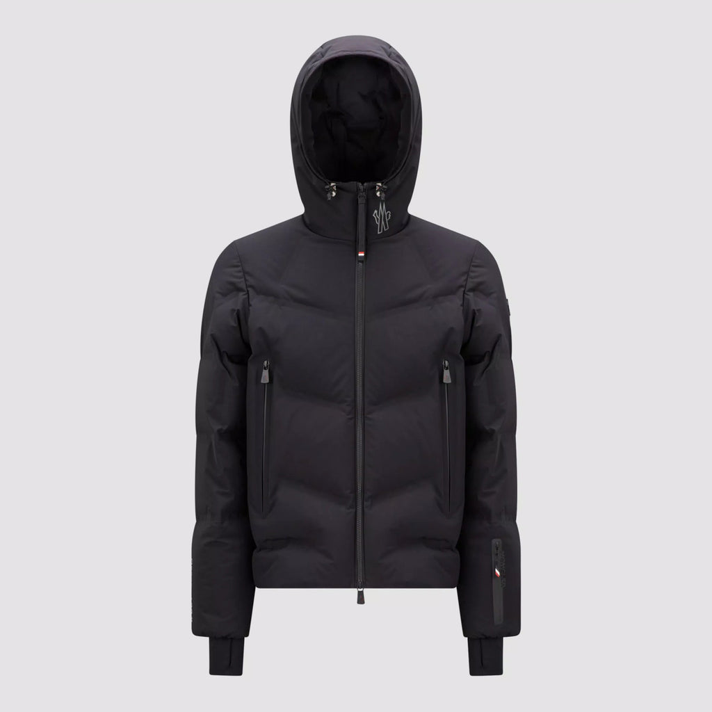 Moncler Men's Winter Solid Color Logo Printed Hooded Zipper Long Sleeve Arcesaz Short Puffer Down Jacket #98135