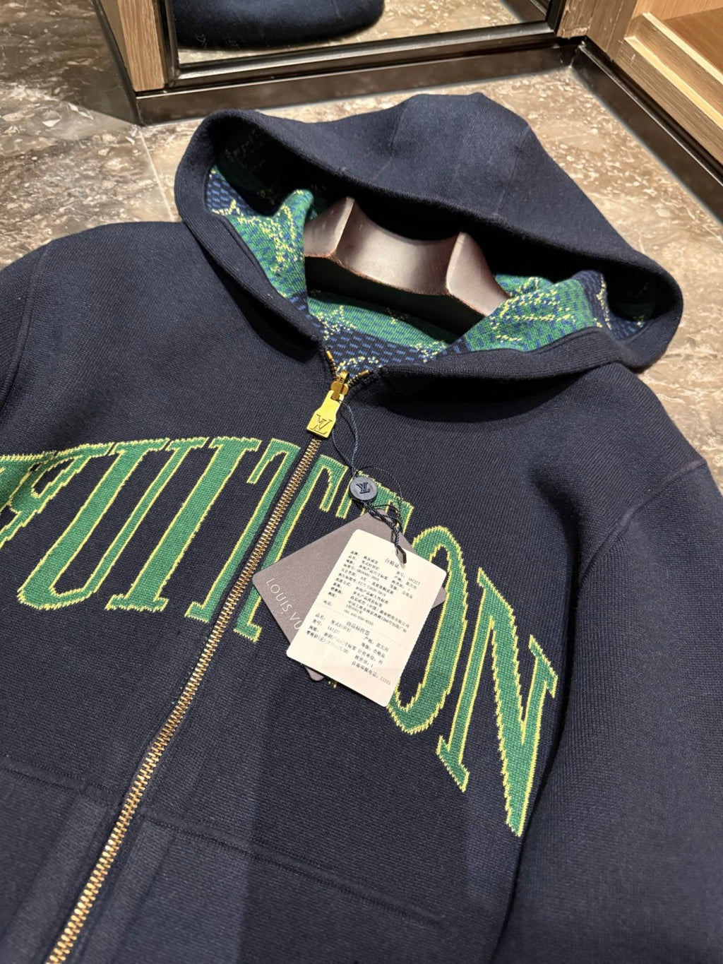 Louis Vuitton MONOGRAM Men's Spring/Fall Fashion Casual Hooded Zipper Letter Print Reversible Jacket #331359