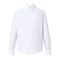 Louis Vuitton Men's DNA Collar Regular Spring and Autumn White Buttoned Lapel Checkerboard Print Long Sleeve Shirt #98172