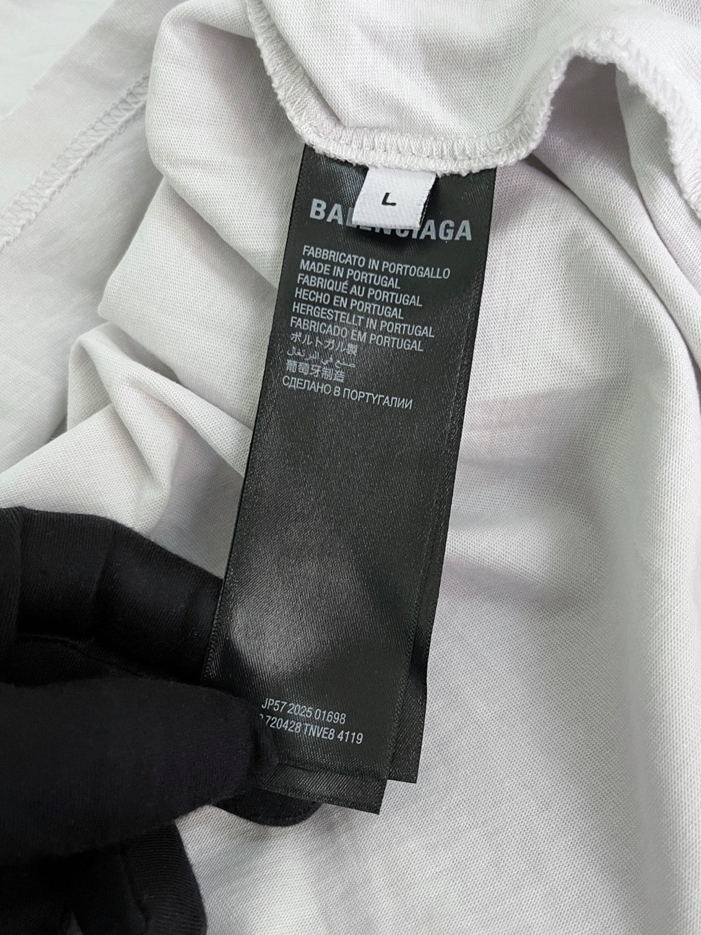 Balenciaga Nicole Kidman Ambassador Signature Portrait Men's Women's Summer Solid Color Pleated Washed Casual Loose Short Sleeve NICOLE BOXY T-Shirt Ngvp #1482