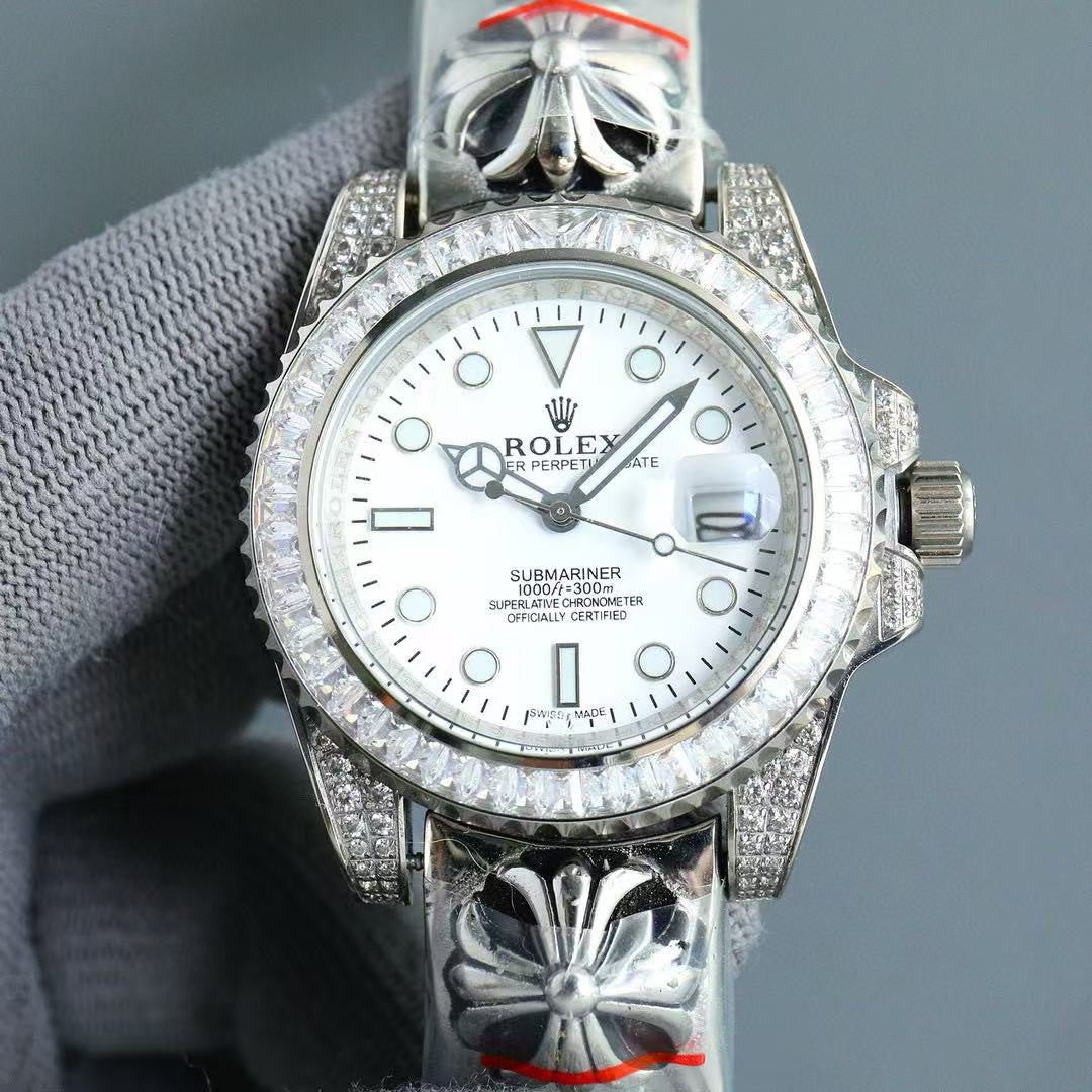 Rolex Men's Chrome Hearts Series Diamond-Set Watch With 316 Stainless Steel Case And Automatic Mechanical Movement  Accessories #81469