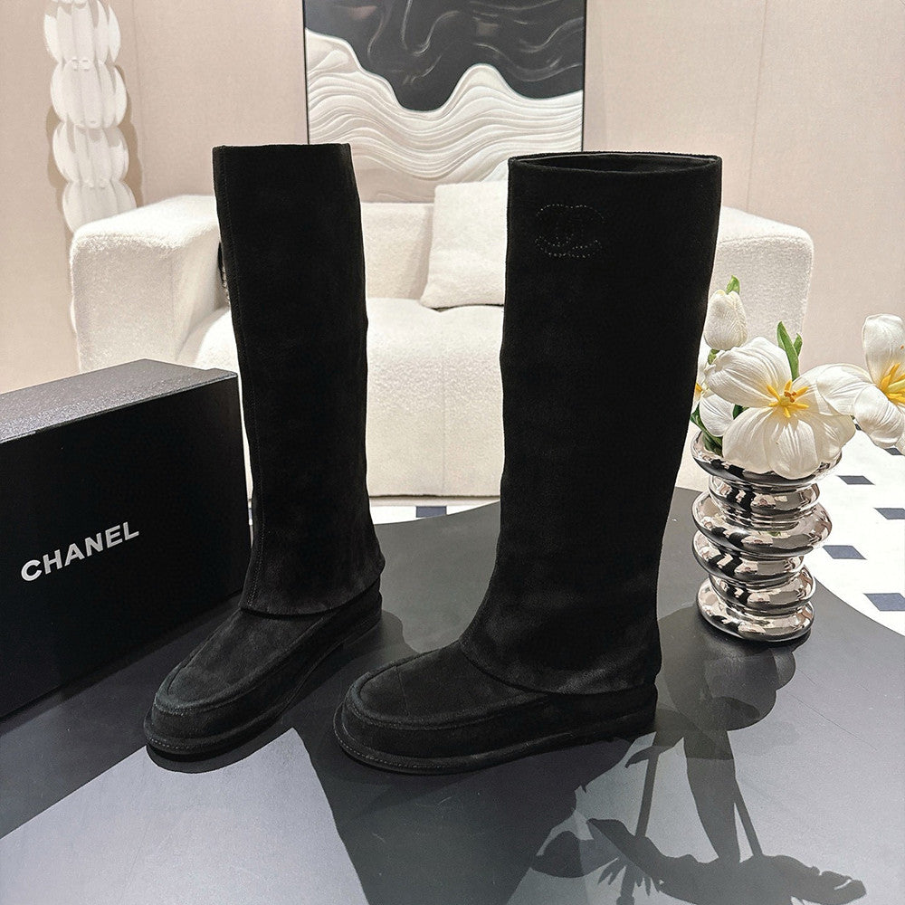 Chanel Women's Suede Boots #335027