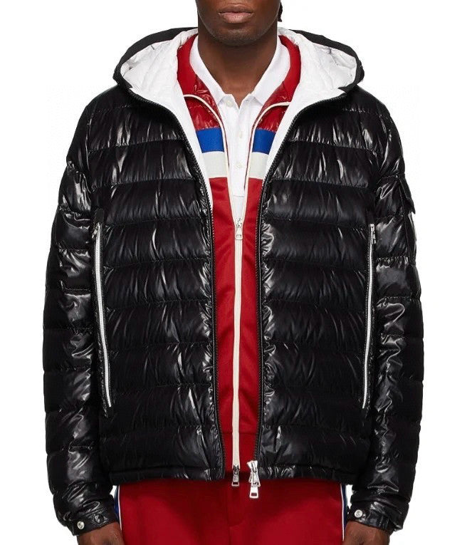 Moncler Men's Winter Fluffy Casual Zip Hooded White Goose Puffer Down Jacket #97719