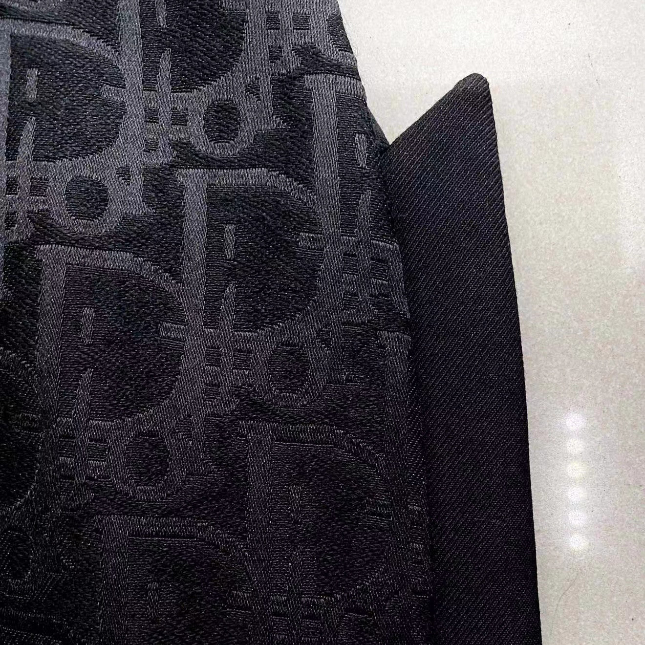 Dior Black Suit Jacket Pants Set #94218