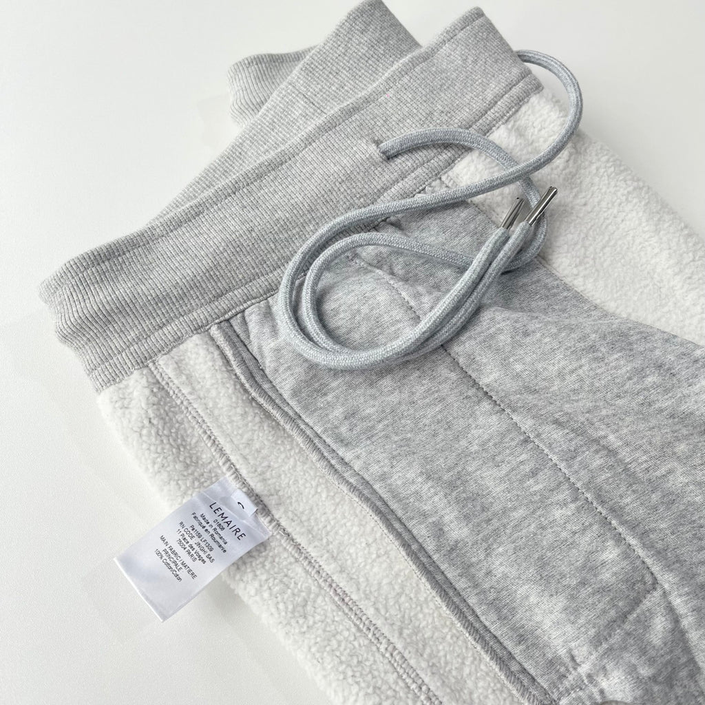 Lemaire Men's & Women's Four-Season Elastic Waist Drawstring Sweatpants Cotton Solid-Color Casual Trousers Pants Ngvp #2543