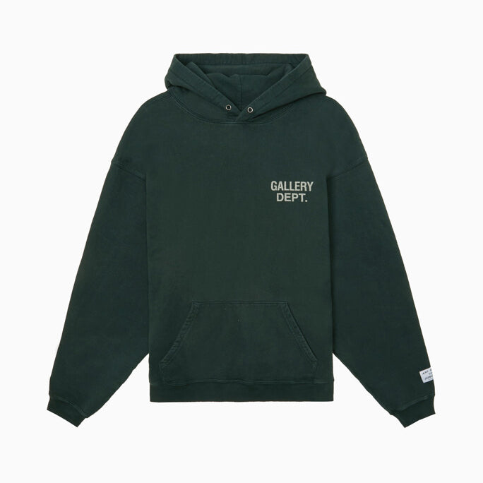 Gallery Dept. Men's And Women's  Spring/fall Fashion Casual Retro Hooded Pullover Long Sleeve Logo Sweatshirt With Letter Print Fleece Lining Sweatshirt  #79267