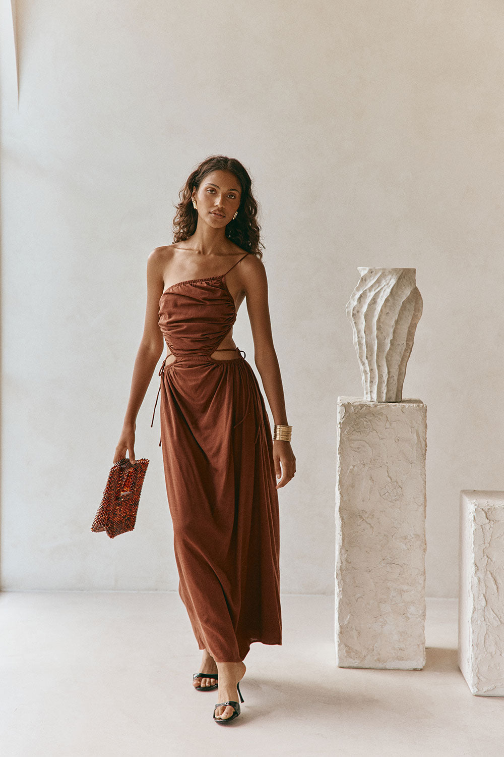 Mahya Dress - Chocolate