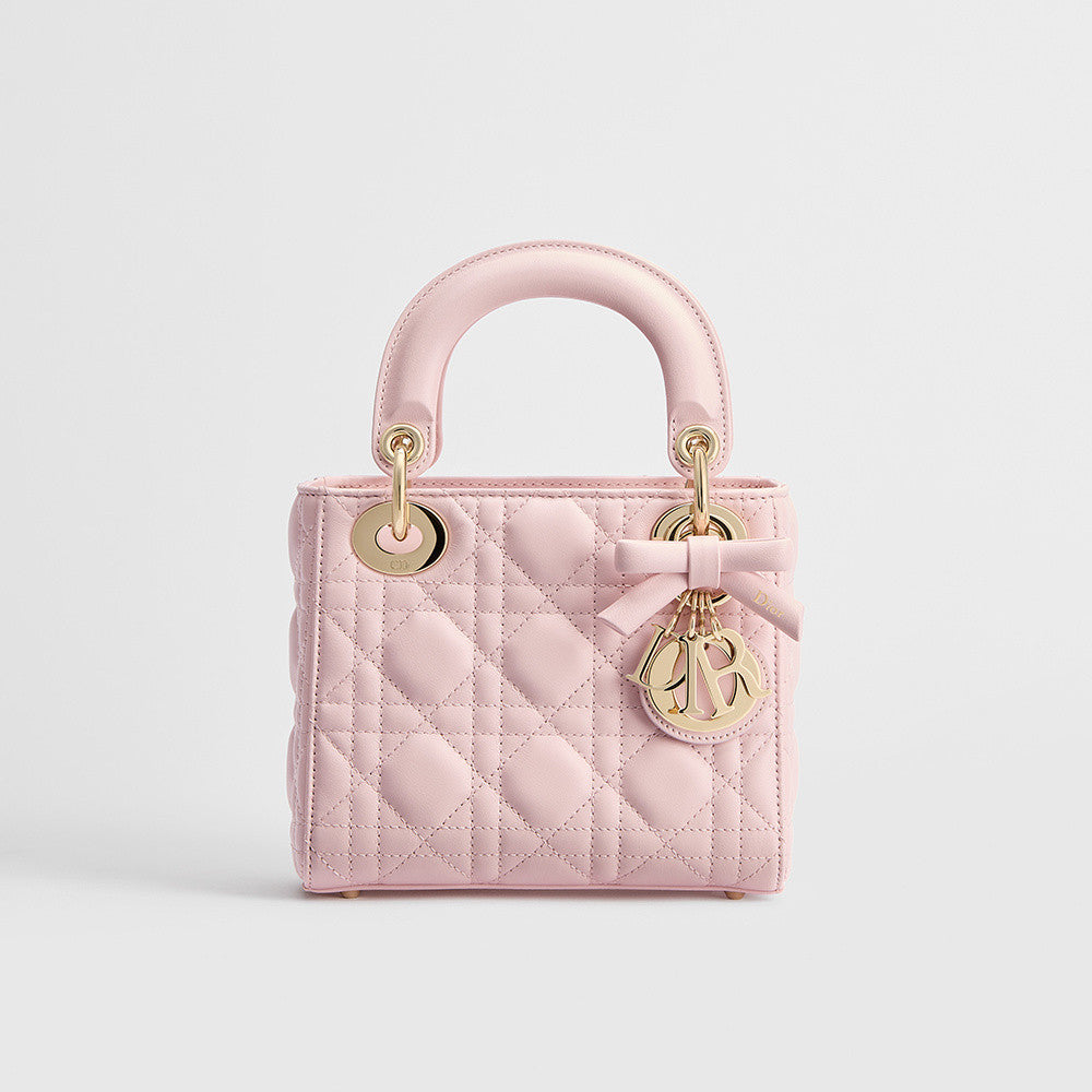 DIOR Mini Lady Dior Bag with Chain Black Cannage Lambskin #376913