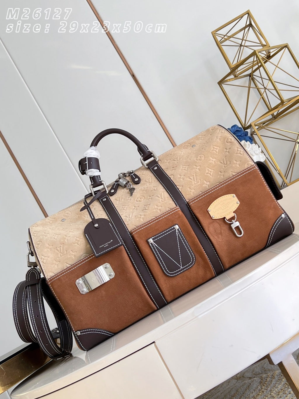 Louis Vuitton Keepall Bandoulière 50 Autres Cuirs Monogram Travel M26127 #336389