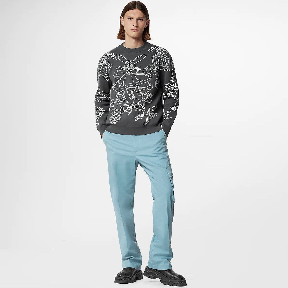 Louis Vuitton LV Rabbit Cartoon Knitted Sweater #334961
