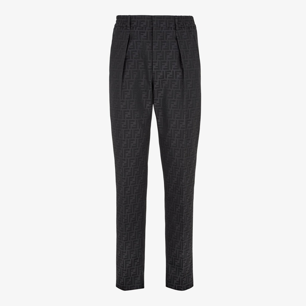 Fendi Men's Fall And Winter F Full Print Casual Suit Jacquard Lapel Single-breasted Jacket Straight Suit Pants Set #71558
