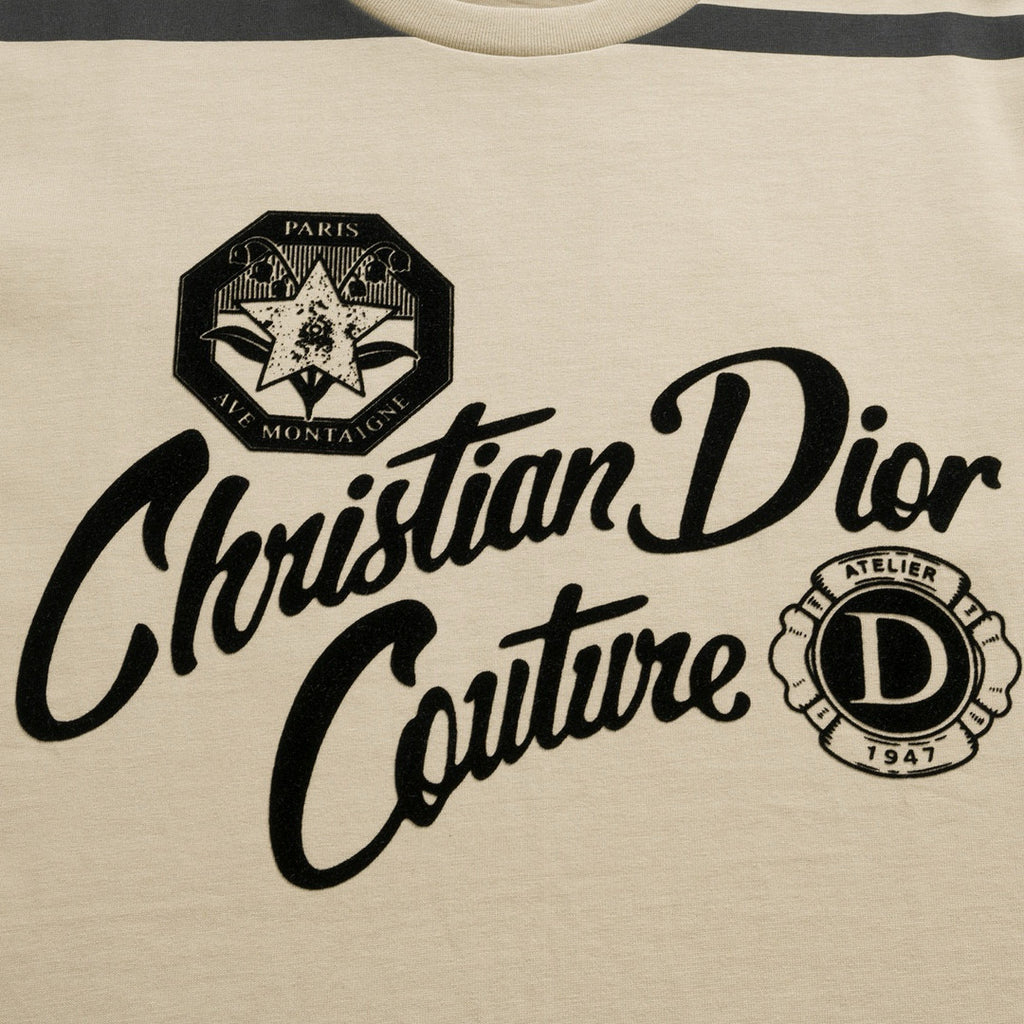 Dior Men's Summer Solid Color Letter Logo Printed Loose Round Neck Short Sleeve T-Shirt #98448