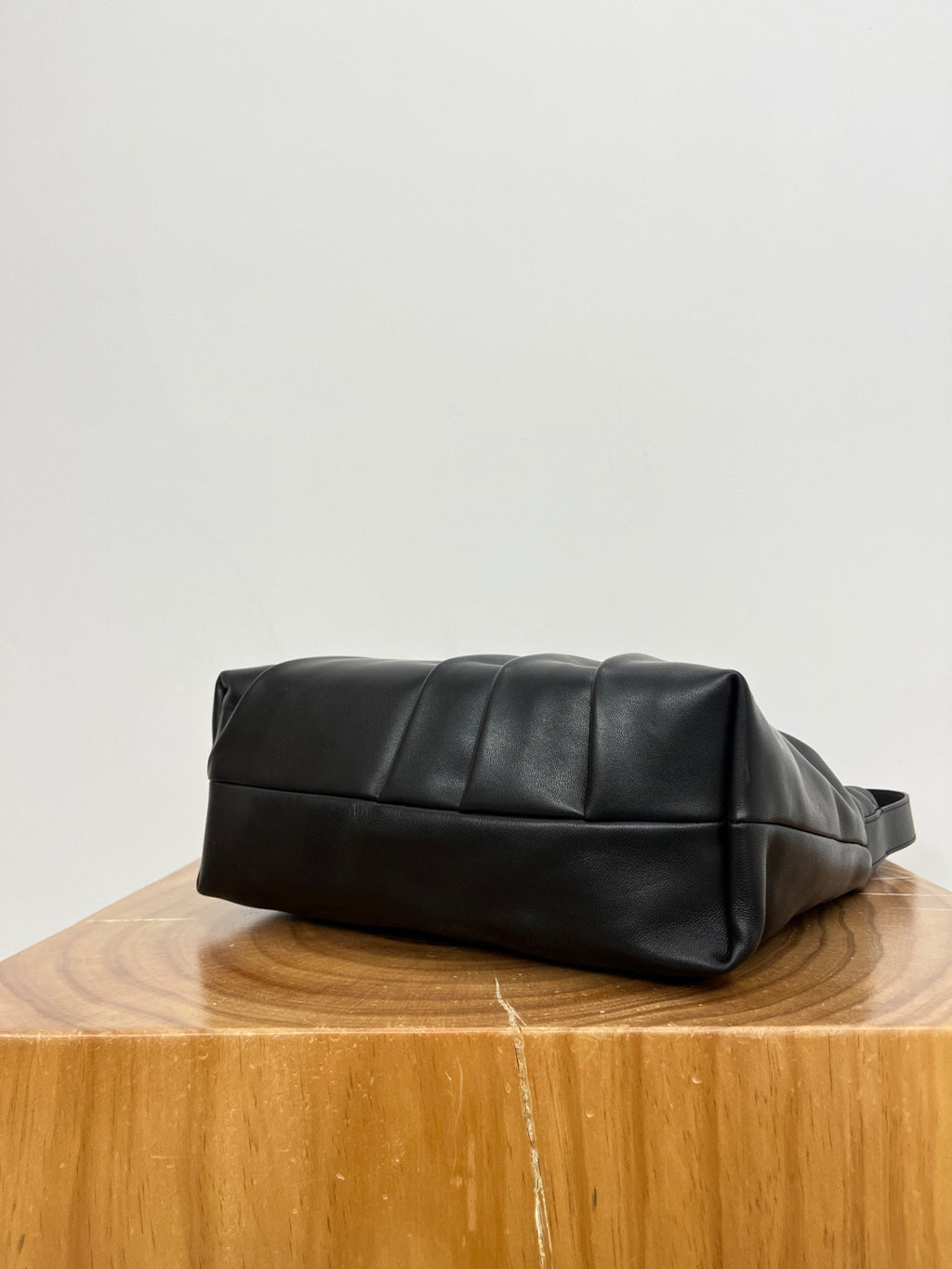 Loewe Draped Tote in Mellow Nappa Lambskin Black #336454