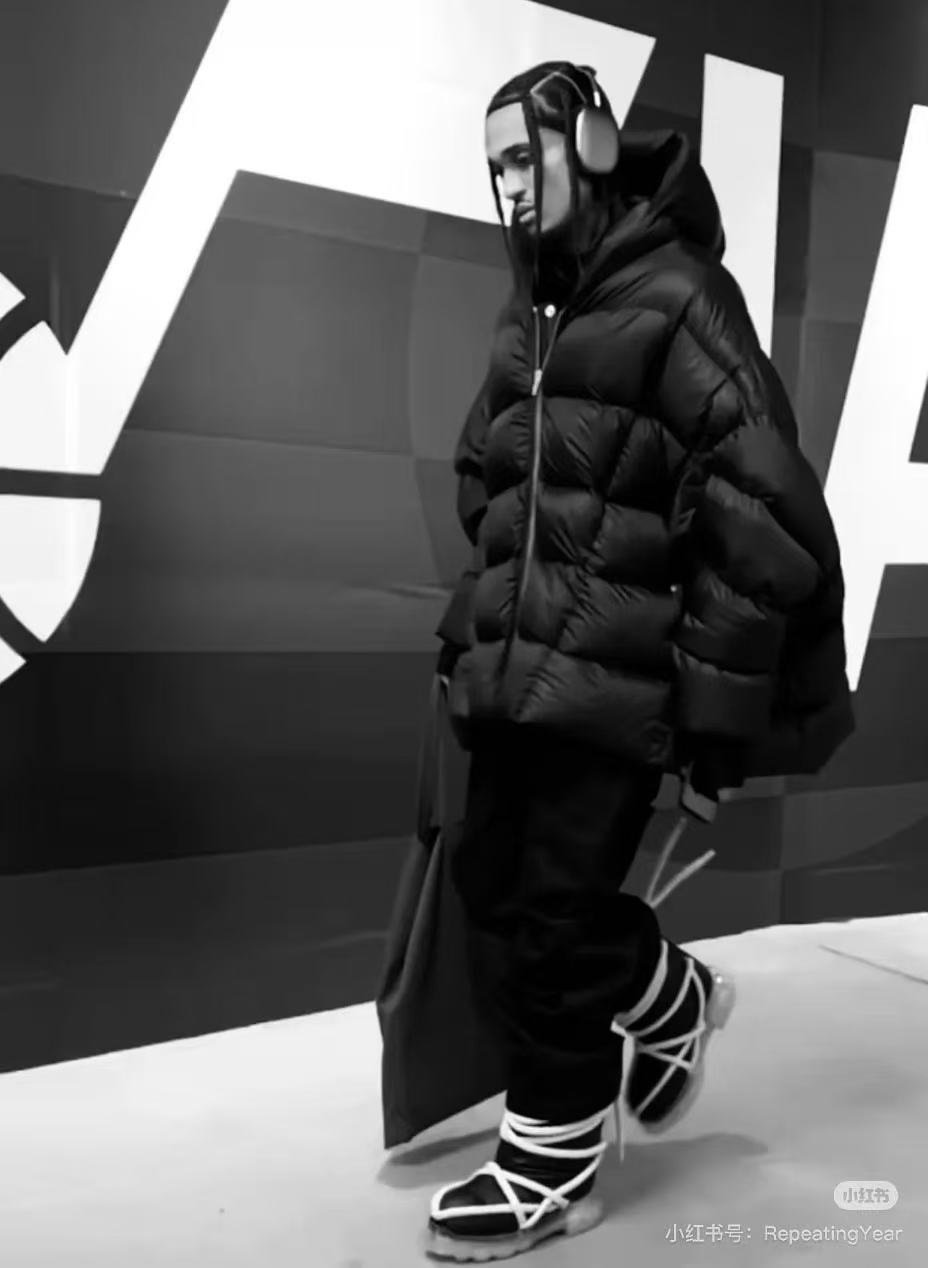 Rick Owens Women's Men's Fall And Winter Green Oversized Down Jacket Luxury Temperament Simple Trend Warm Down Jacket Ngvp #2498