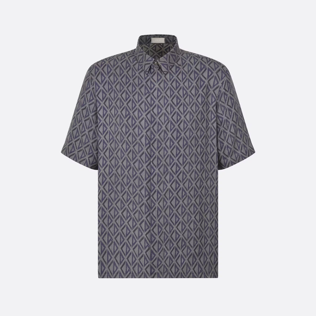 Dior Geometric Pattern Short Sleeved Shirt Shorts Set Suit #94445