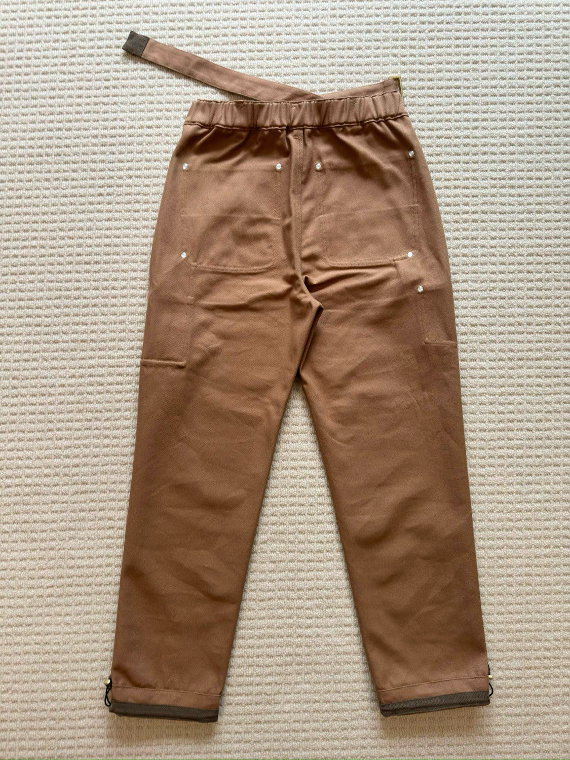 Carhartt WIP x Sacai  Men's Spring/Fall Fashion Casual Solid Color Relaxed Straight Leg Pants Work Pants #78683